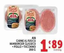Deco Supermercati AIA Carne al Fuoco Hamburger Classico offerta