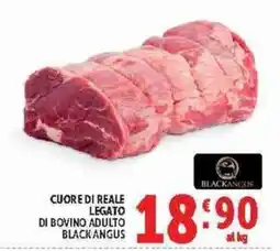 Deco Supermercati Cuore di reale legato di bovino adulto Black Angus offerta