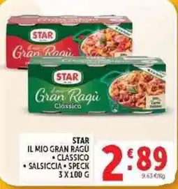 Deco Supermercati Star Gran Ragù Classico offerta