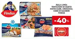 Bennet Tentazioni di gusto misto mare, crocchette, code di gamberi Findus offerta