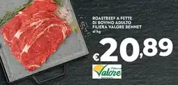 Bennet Roastbeef a fette di bovino adulto filiera valore bennet offerta