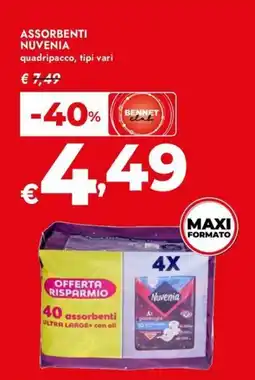 Bennet Assorbenti Nuvenia offerta