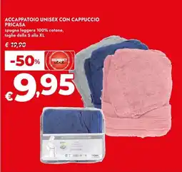 Bennet Accappatoio unisex con cappuccio Pricasa offerta