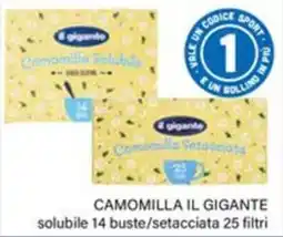 Il Gigante Camomilla il gigante solubile offerta
