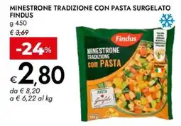 Bennet Minestrone tradizione con pasta Findus offerta