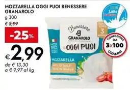Bennet Mozzarella Benessere Granarolo offerta