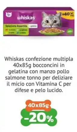 Joe Zampetti Whiskas bocconcini in gelatina offerta