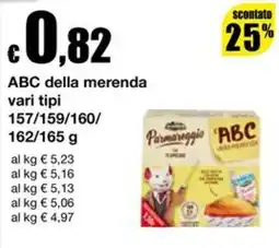 Sì con te Supermercati ABC della merenda Parmareggio offerta