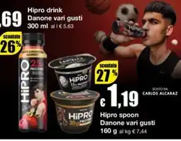 Sì con te Supermercati Hipro drink Danone offerta
