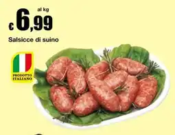 Sì con te Supermercati Salsicce di suino offerta
