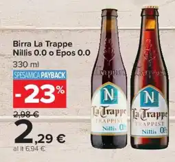 Carrefour Market Birra La Trappe Nillis 0.0 offerta