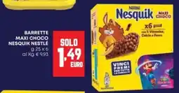 Panorama Barrette Maxi Choco Nesquik Nestlé offerta
