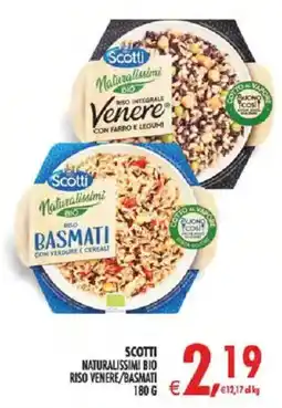 Deco Iperstore Scotti Naturalissimi Bio Riso Venere/Basmati offerta