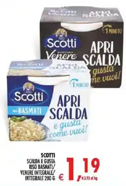 Deco Iperstore Scotti scalda e gusta riso basmati/venere integrale offerta