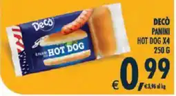 Deco Iperstore Decò panini hot dog offerta