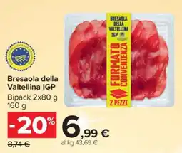 Carrefour Market Bresaola della Valtellina IGP offerta