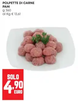 Panorama Polpette di carne Pam offerta