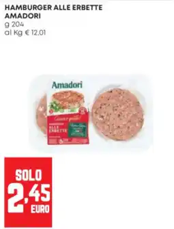 Panorama Hamburger alle erbette Amadori offerta