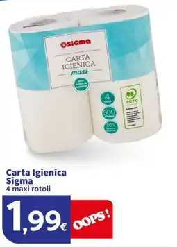 Sigma Superstore Carta Igienica Sigma offerta