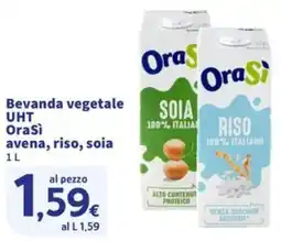Sigma Superstore Beveranda vegetale UHT OraSi avena, riso, soia offerta
