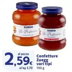 Sigma Superstore Confettura Zuegg vari tipi offerta