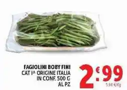 Deco Superstore Fagiolini boby fini offerta