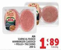 Deco Superstore AIA carne al fuoco hamburger classico offerta
