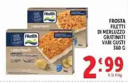 Deco Supermercati Frosta filetti di merluzzo gratinati offerta