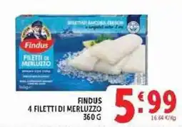 Deco Supermercati Findus filetti di merluzzo offerta