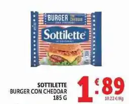 Deco Superstore Sottilette burger con cheddar offerta