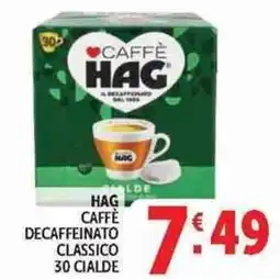 Deco Superstore Hag caffè decaffeinato classico offerta