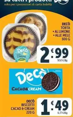 Deco Superstore Decò torta al limone offerta