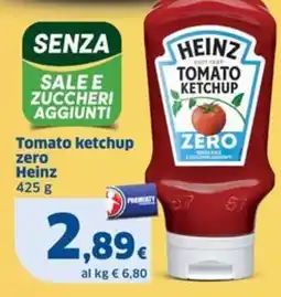 Sigma Tomato ketchup zero Heinz offerta