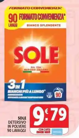 Deco Supermercati Sole detersivo in polvere offerta