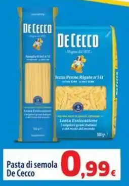 Sigma Pasta di semola De Cecco offerta