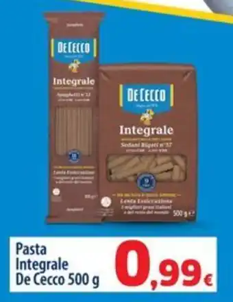 Sigma Pasta Integrale De Cecco offerta