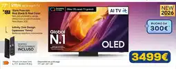 Euronics Samsung 77" S95H 4K Smart TV offerta