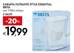 Bennet Caraffa filtrante style essential Brita offerta