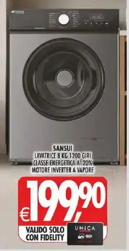 Deco Iperstore Lavatrice Sansui offerta
