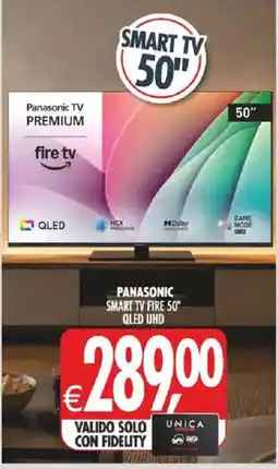 Deco Iperstore Panasonic Smart TV Fire 50" QLED UHD offerta