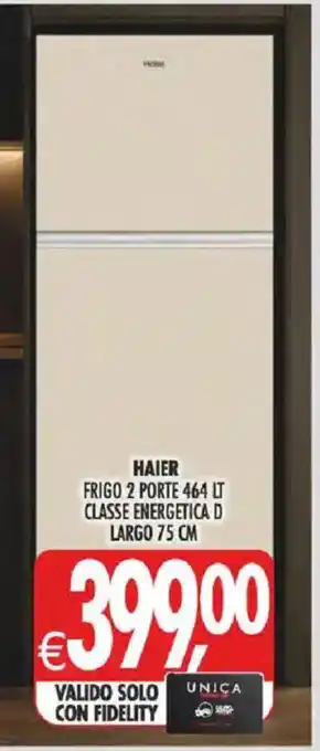 Haier frigo 2 porte