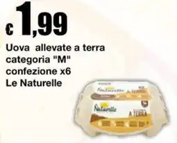 Sì con te Supermercati Uova allevate a terra Le Naturelle offerta