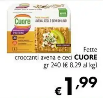 Fette croccanti avena e ceci CUORE