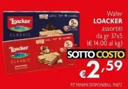 Maxi Supermercati Wafer Loacker Classic offerta