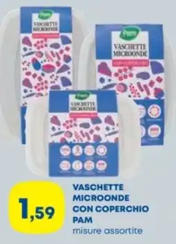 Panorama TiBi Vaschette microonde con coperchio Pam offerta