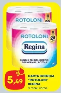 Panorama TiBi Carta igienica Rotoloni Regina offerta