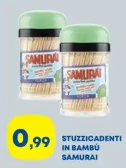 Panorama TiBi Stuzzicadenti in bambù Samurai offerta
