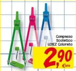 Conté Supermercati Compasso Scolatico LEBEZ Colorato offerta