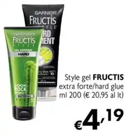 Maxi Supermercati Garnier Fructis Style gel estremo hard offerta