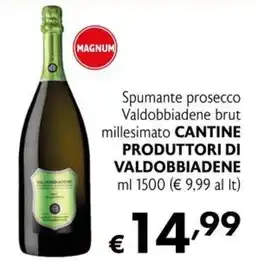 Maxi Supermercati Spumante prosecco Valdobbiadene brut offerta